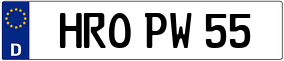 Truck License Plate